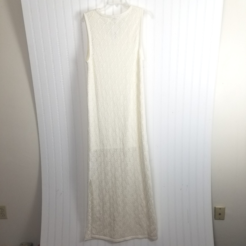 The Drop NWT Womens Ritu Crochet Maxi Dress Size XL White Romantic Cottagecore - Picture 3 of 13